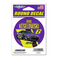 Brad Keselowski Violet Defense 3" Round Decal (4591)