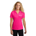 Roush Ladies Pink Button Breathable Polo (5424)