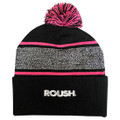 Roush Ladies Blk/Pink Knit Pom Hat (5464)