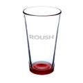 Roush 16 Oz. Clear/Red Bottom Pint Glass (5463)