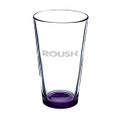 Roush 16 Oz. Clear/Purple Bottom Pint Glass (5462)