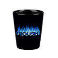 Roush 2-Sided Flame Black Shot Glass (5465)
