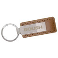 Roush Brown Leatherette Keychain (5477)