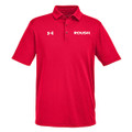 Roush Mens Under Armour Red Tech Polo (5647)