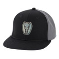 Rainbow Holographic Reflective Effect on Dark Horse Patch Logo on Front of the Hat