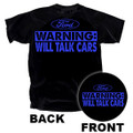 Ford "Warning: Will Talk Cars" Tee(6170)