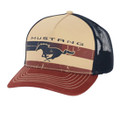 Ford Mustang Americana Distressed Trucker Hat(6208)