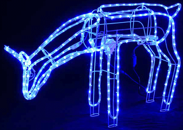 Blue LED Deer