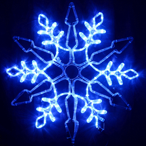 VickySun.com - Animated 78CM LED Blue and White Snowflake ...