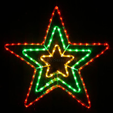 vickysun com animated 70cm led flashing red green yellow star