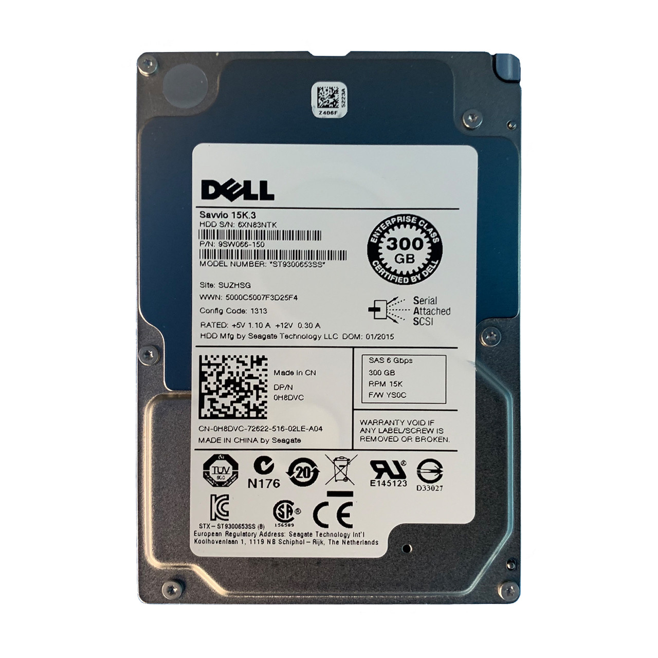 Dell H8DVC | ST9300653SS | 9SW066-150 - Serverworlds