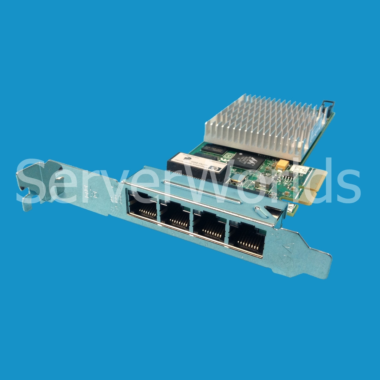 HP 539931-001 NC375T PCI Express Quad Port GIGABIT Network Card Dual Brackets