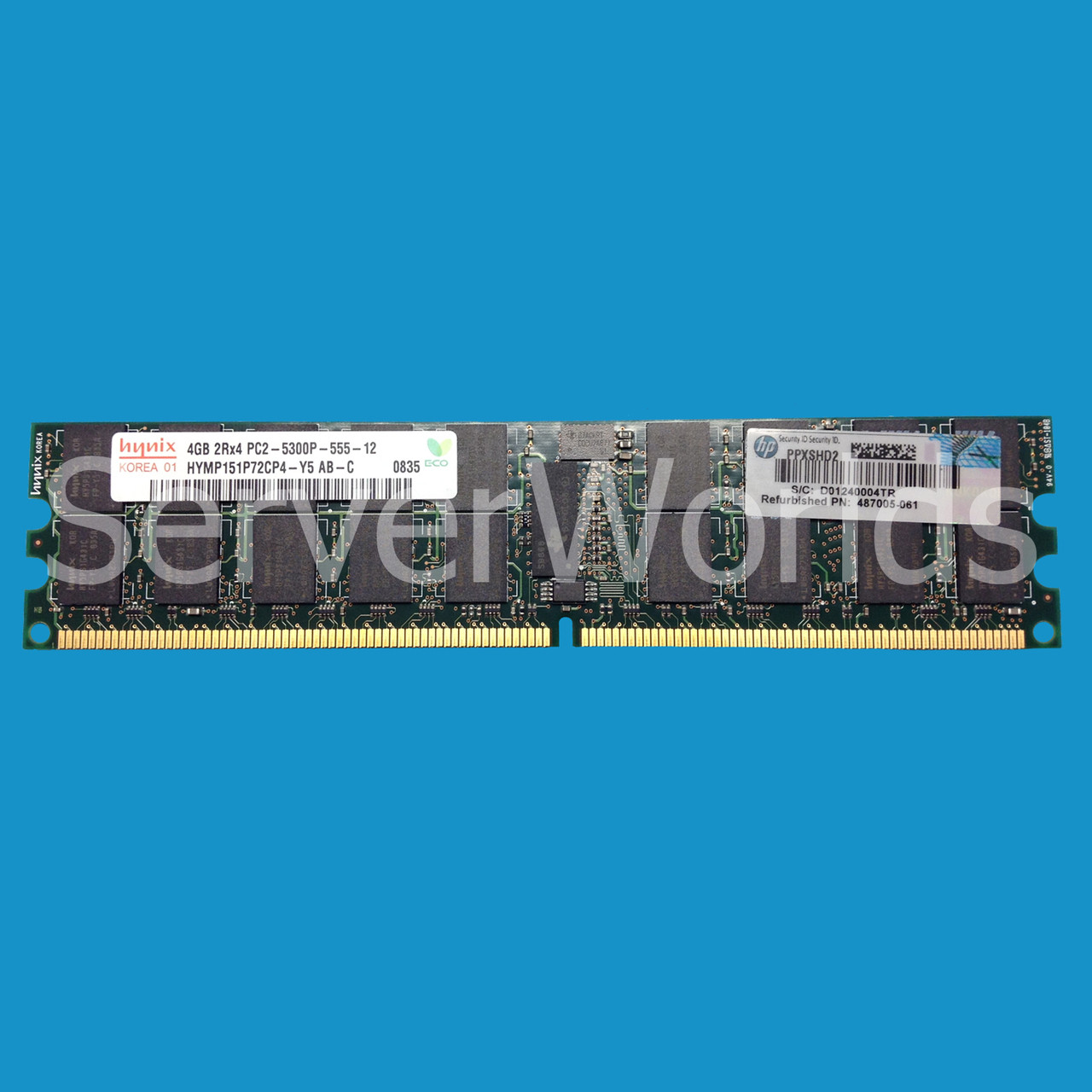 Hynix //HP 4GB 2RX4 PC2-5300P HYMP151P72CP4-Y5 AB-C ECC Server Memory