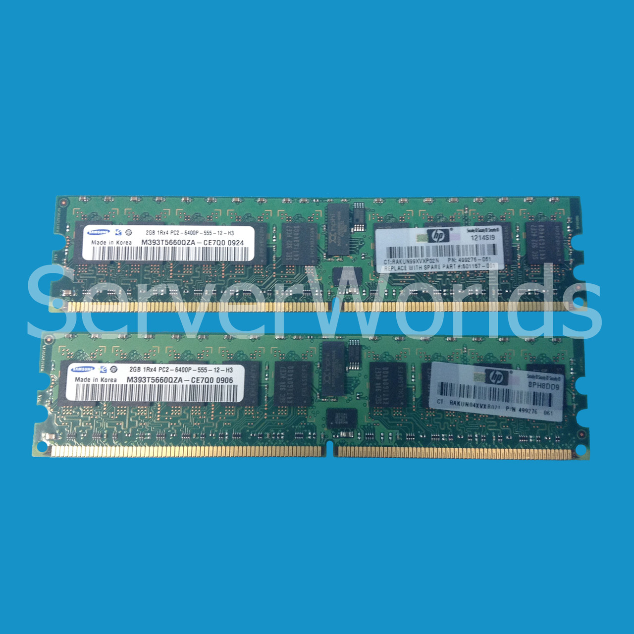 Server Memory 497765-B21 NEW HP Proliant 4GB 2 x 2GB 