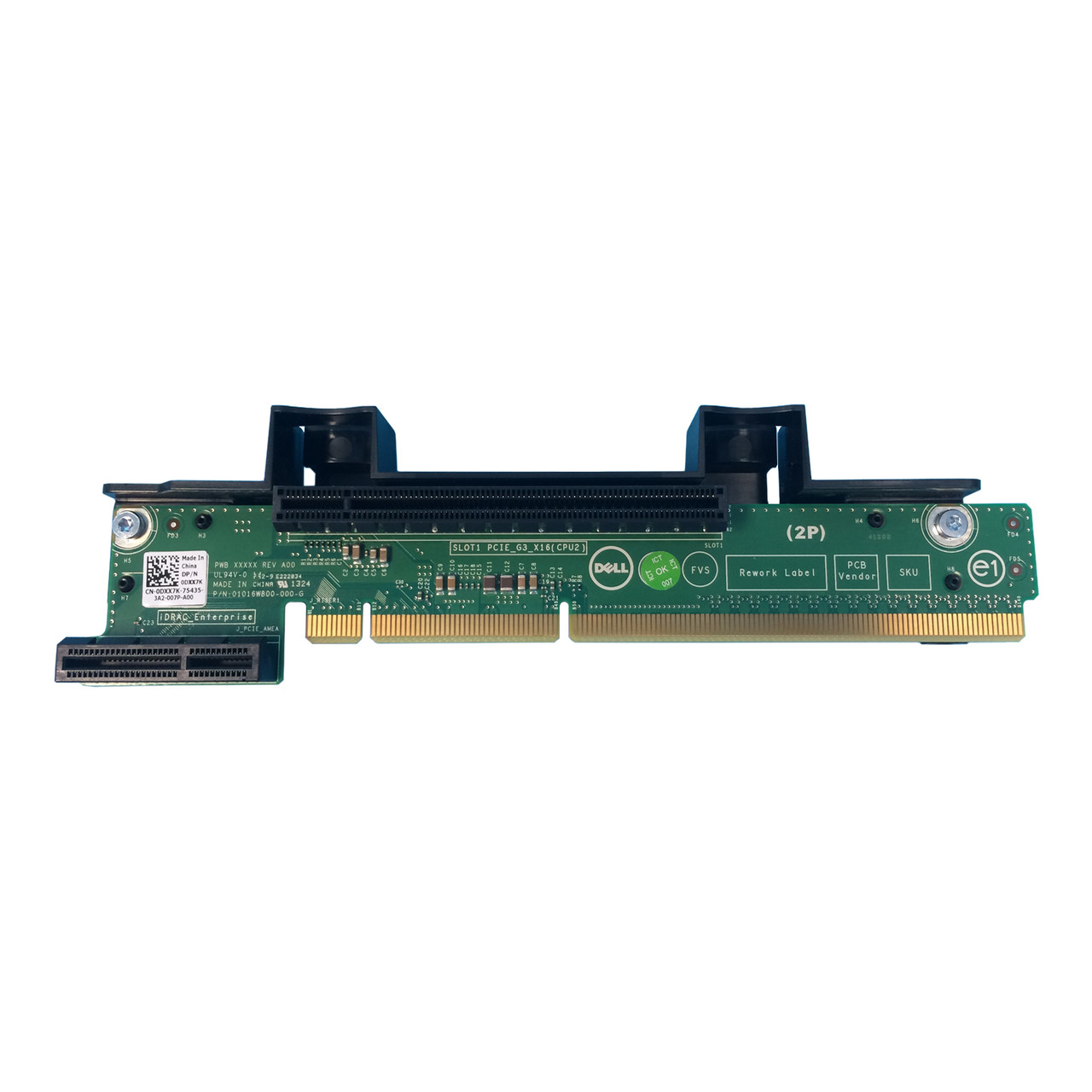 Dell DXX7K | Poweredge R520 Riser Board | 01016W800-000-G - Serverworlds