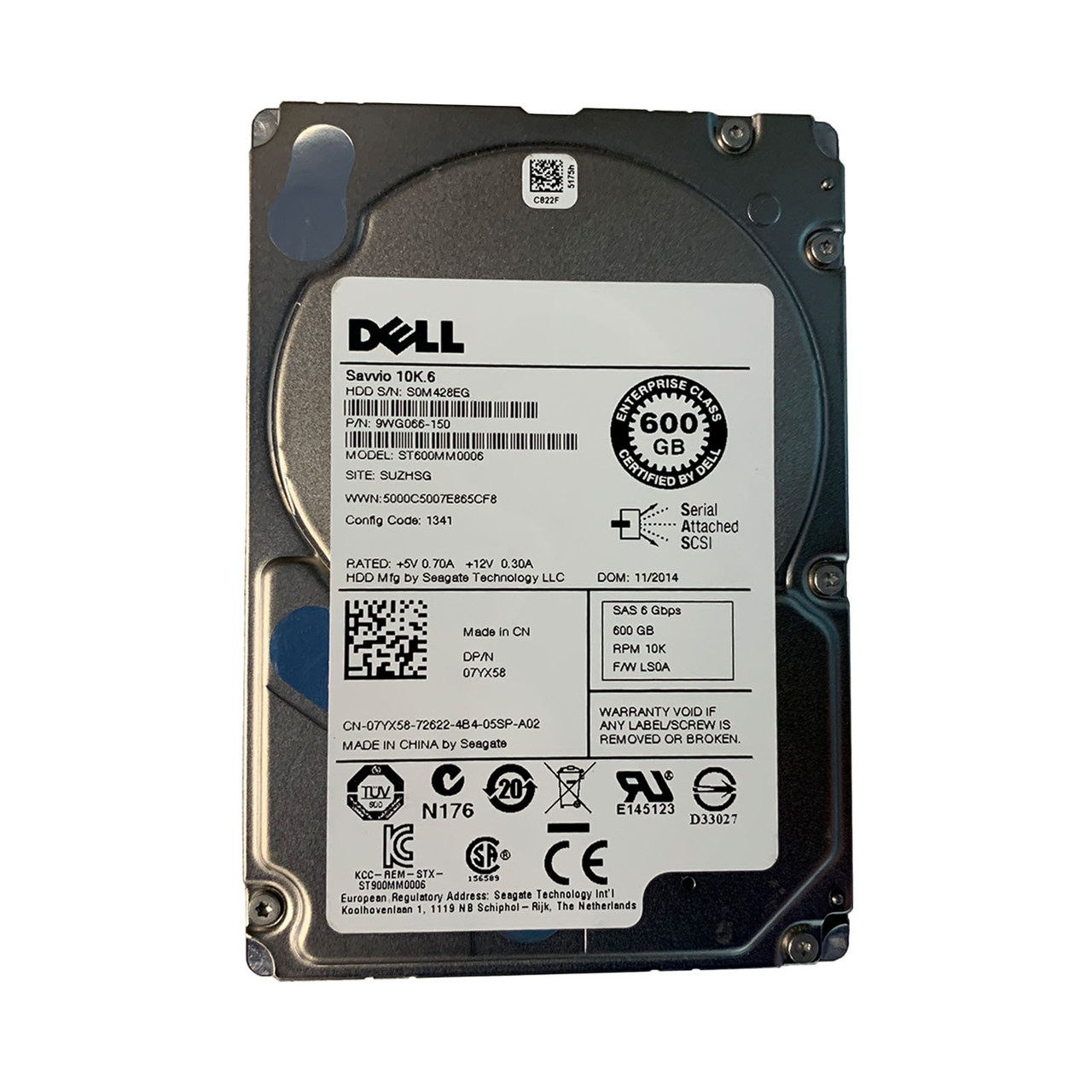 Hard Disk Dell ST600MM0006 600GB SAS 2.5 10K Ricondizionato Testato