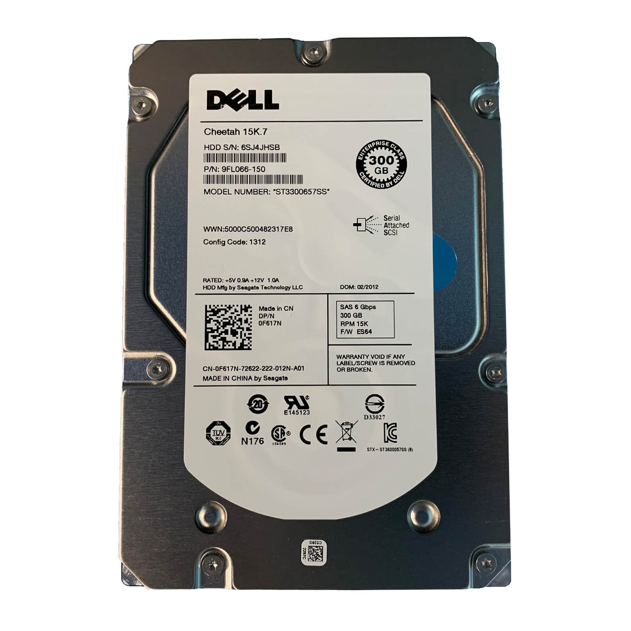 Dell F617N | Dell ST3300657SS | Dell 9FL066-150 - Serverworlds