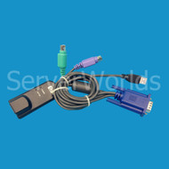 HP 580649-001 KVM Console PS2/USB Adapter Cable AF624A