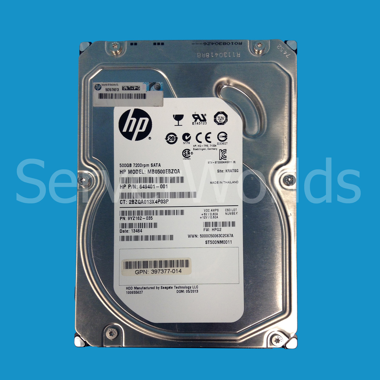 レビュー投稿で選べる特典 649401-003 HP 2-TB 3G 7.2K 3.5 SATA HDD