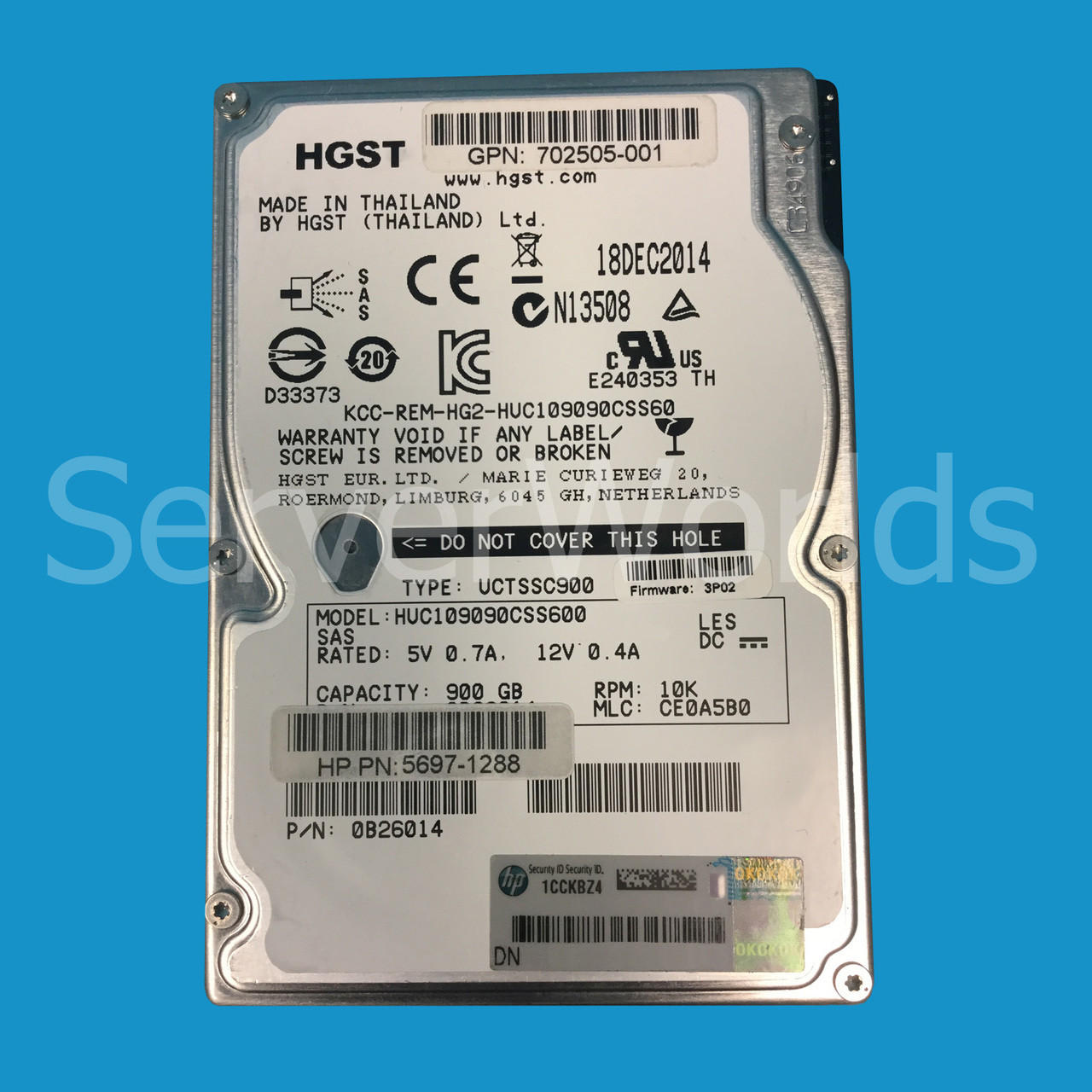 HP 5697-1288 | 900GB SAS 10K 2.5