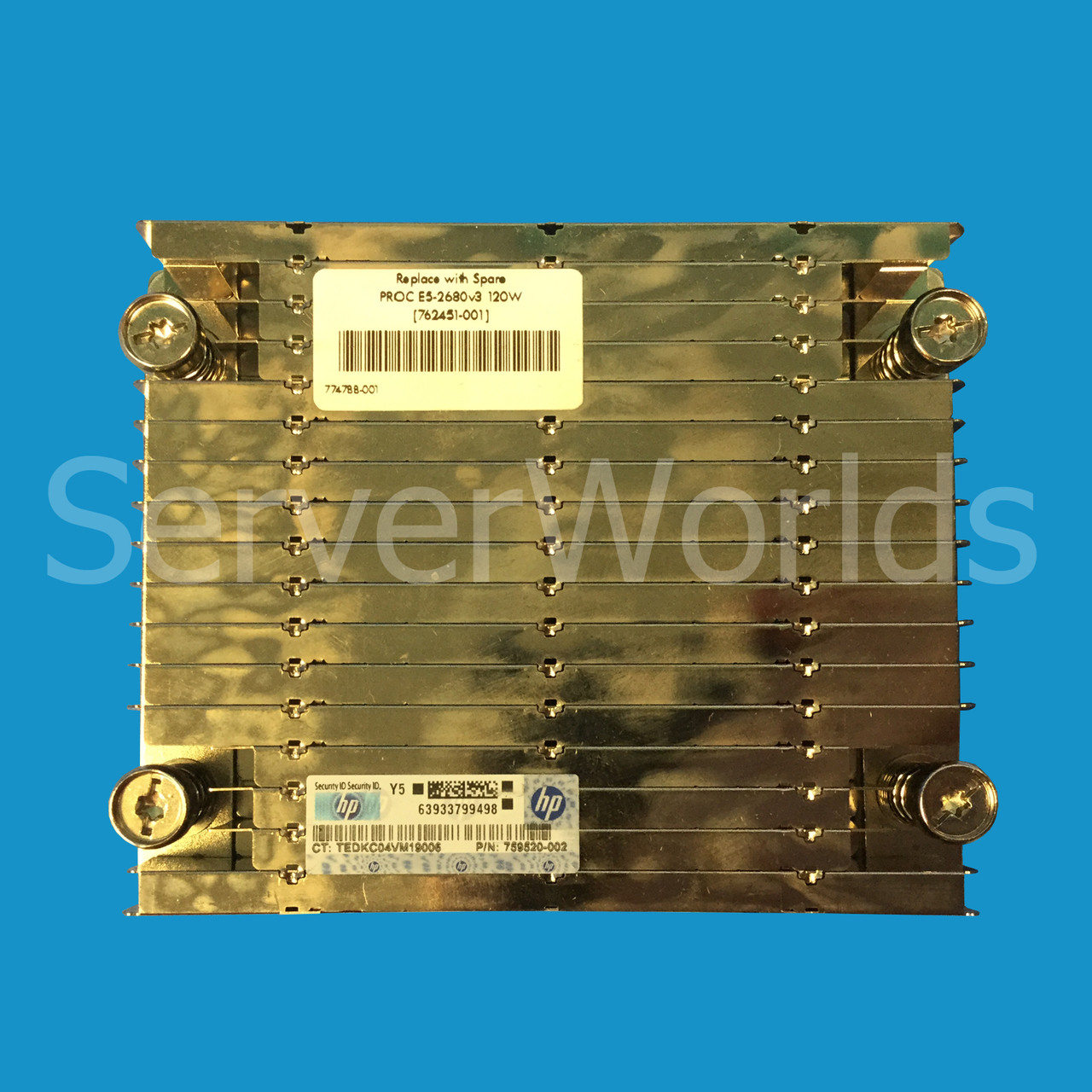 HP 800376 001 XL170R Gen9 Heatsink 2 HP 798943 001 Serverworlds