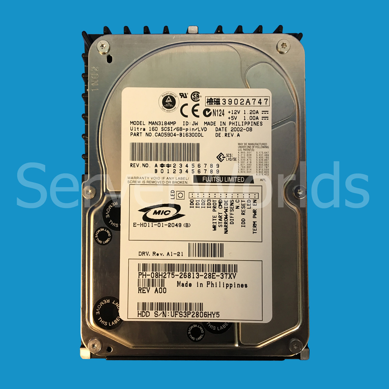 FUJITSU Part # CA05904-B40300DL, FUJITSU Part # CA05904-B40300DL,