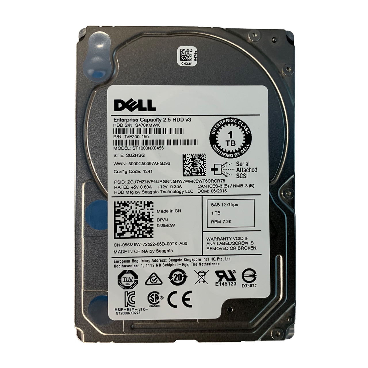 Dell 56M6W | ST1000NX0453 | 1VE200-150 - Serverworlds
