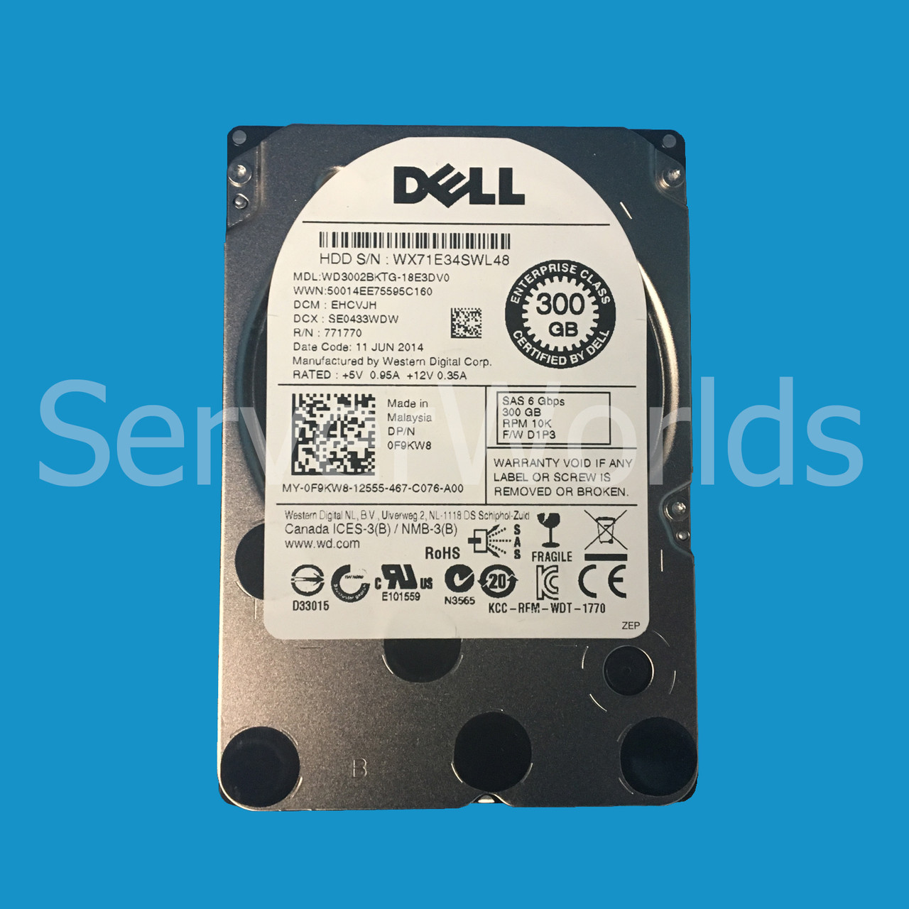 Western Digital WD3000BKFG Tested 300GB 10K SAS 2.5/" Hard Drives HDD