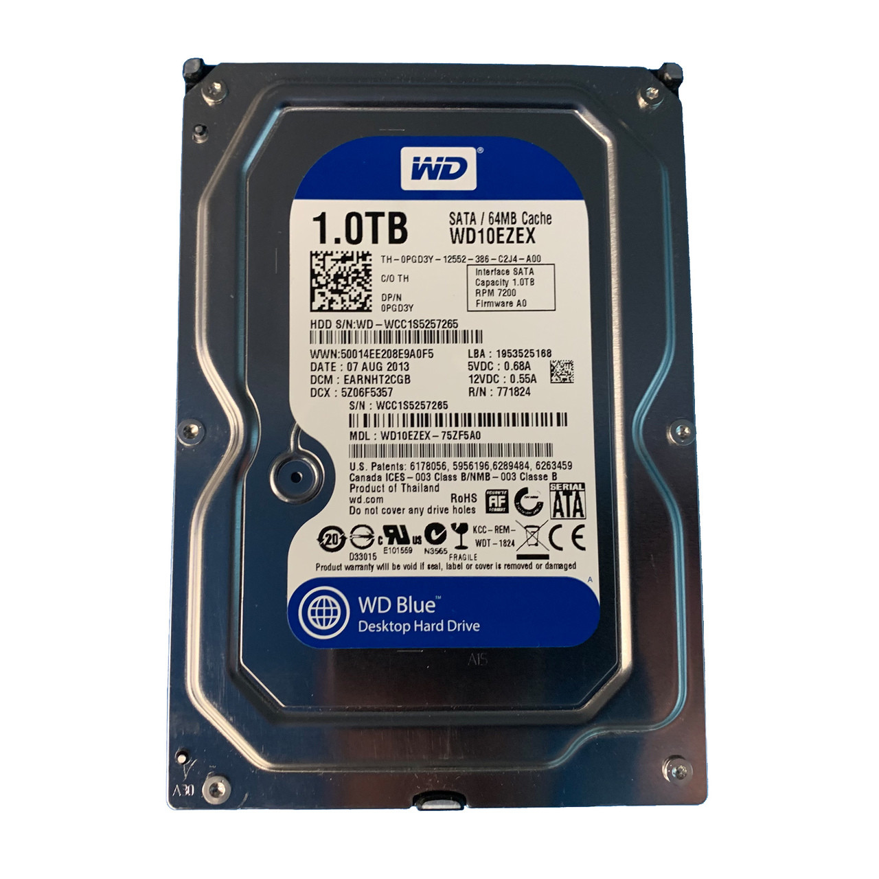 Disque Dur Dell LFF 3,5" 500GB SAS - 7.2k RPM, Occasion Très Bon état