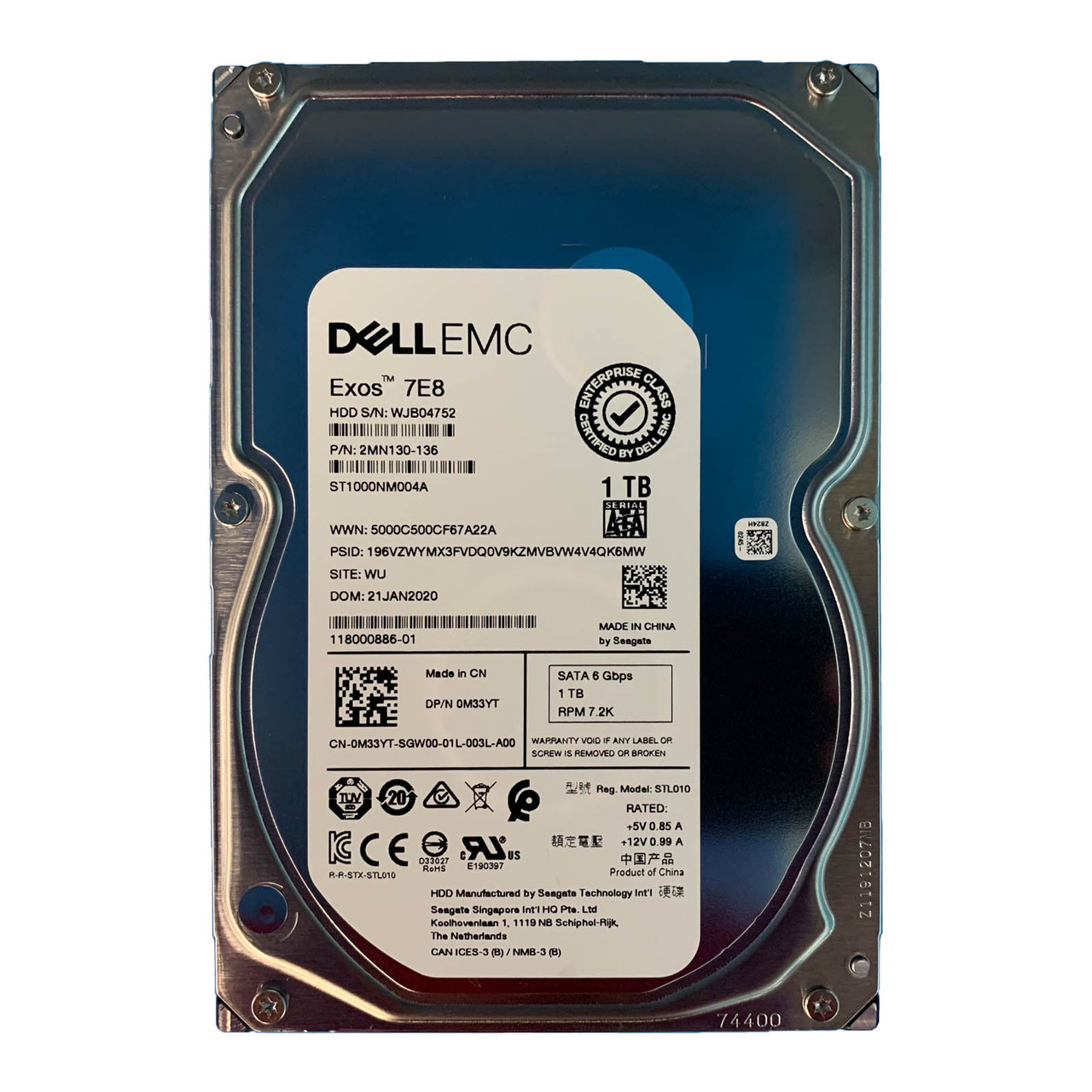 Dell M33YT | ST1000NM004A | 2MN130-136 - Serverworlds