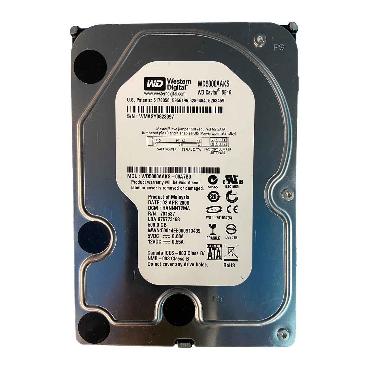 Western Digital WD5000AAKS - Serverworlds