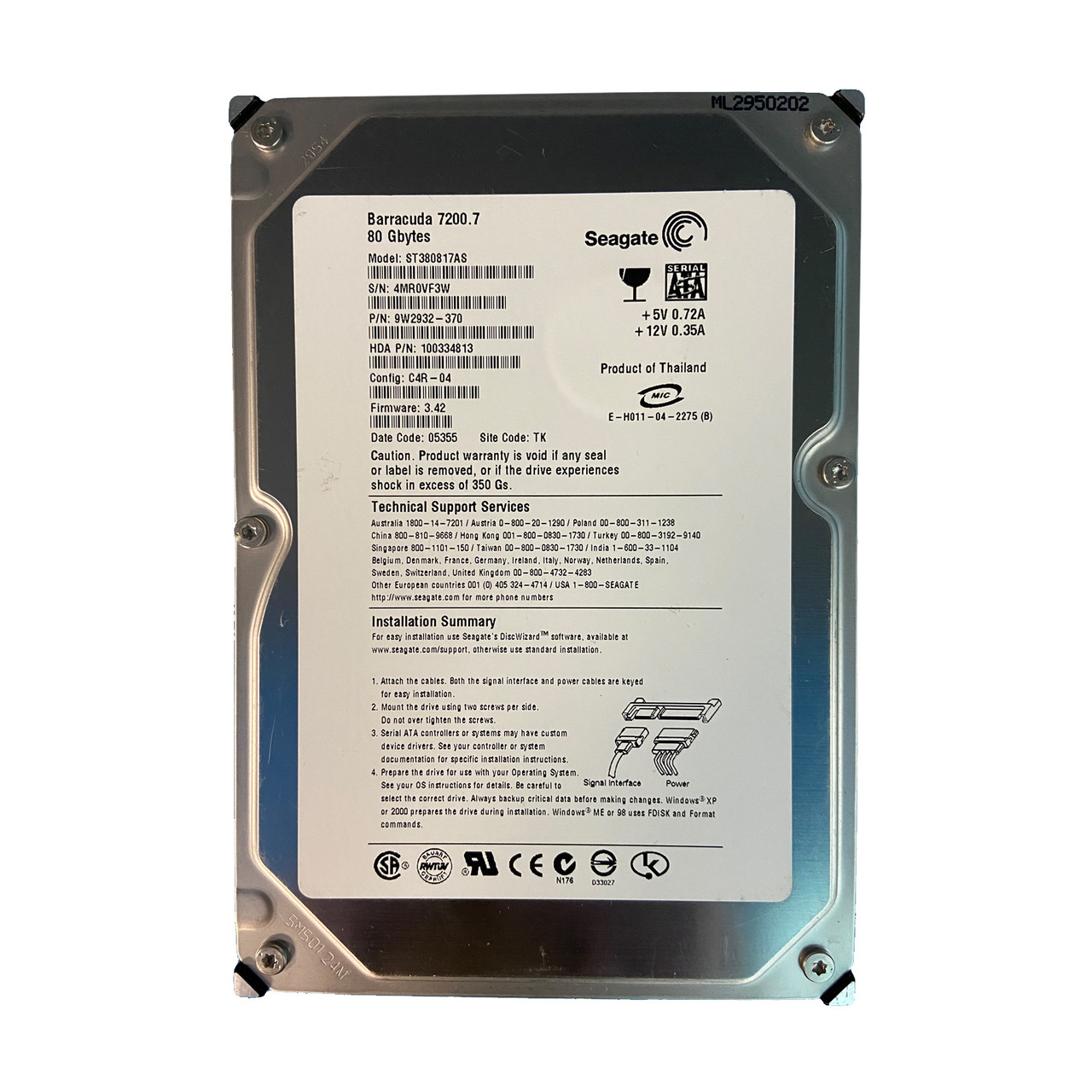 Seagate ST380817AS, 9W2932-370 - Serverworlds