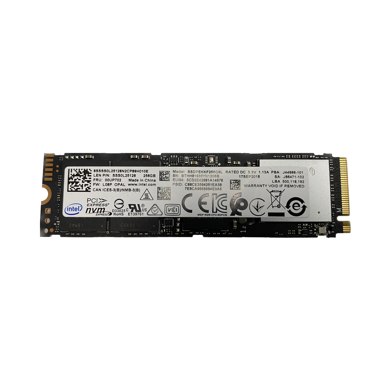 Lenovo 00UP702 | 256GB 6G M.2 NVMe SSD - Serverworlds