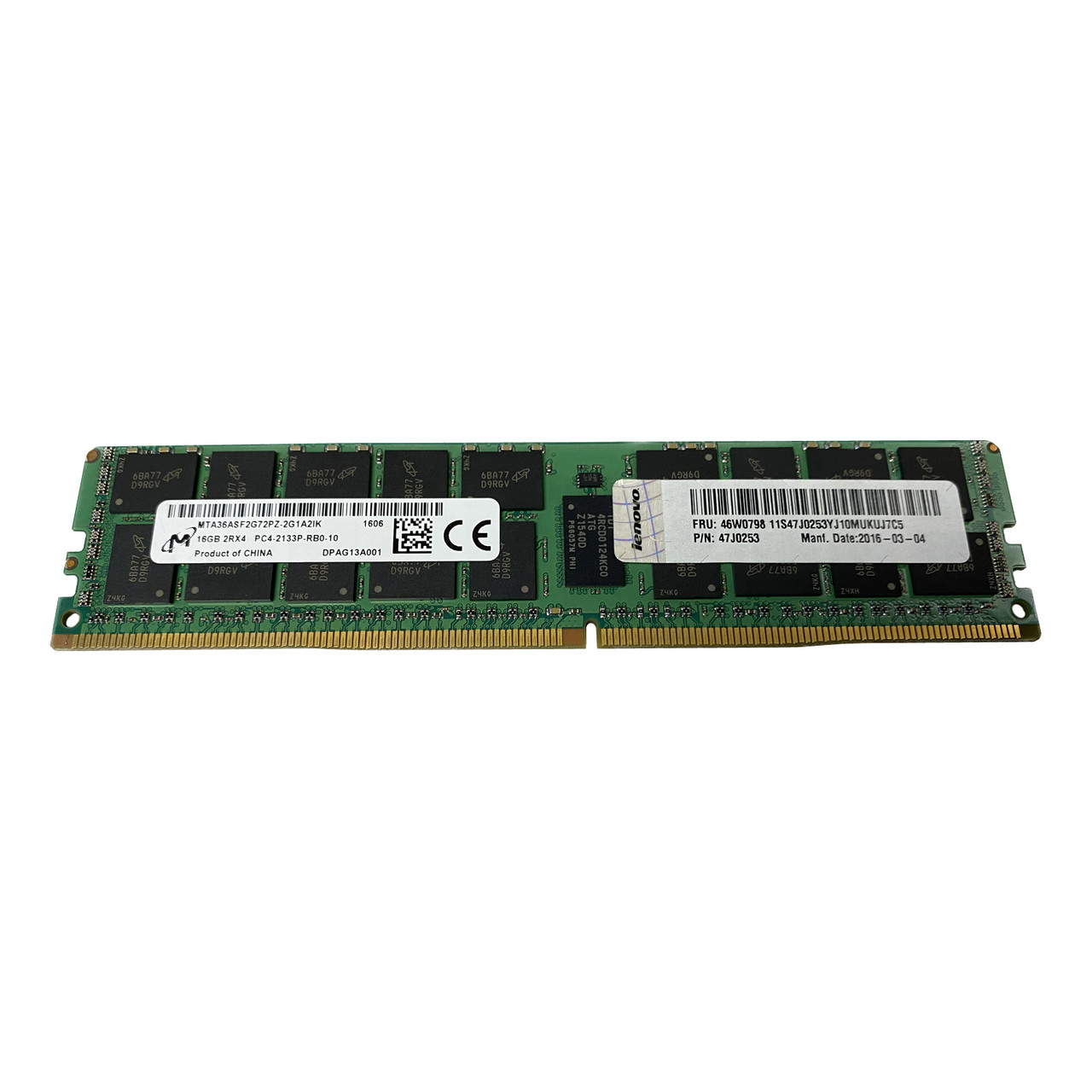 Lenovo 46W0798 | 16GB PC4-2133P DDR4 Memory Module | Lenovo 47J0253 ...