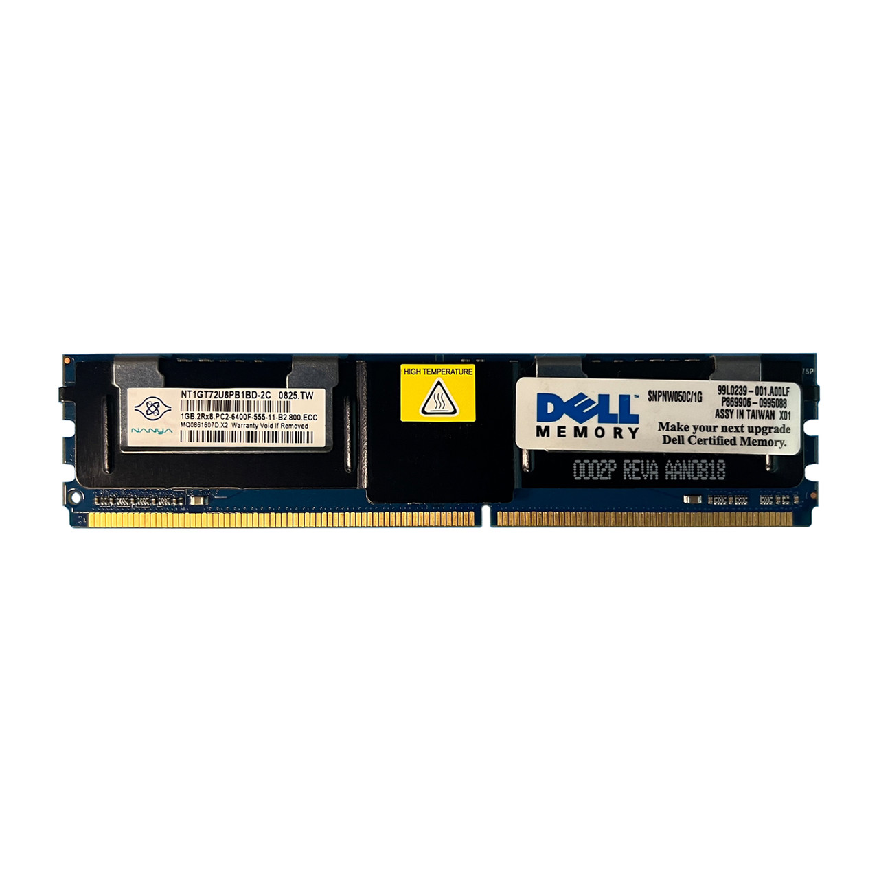 Dell NW050 | 1GB 2Rx8 PC2 6400F Module | DM329 - Serverworlds