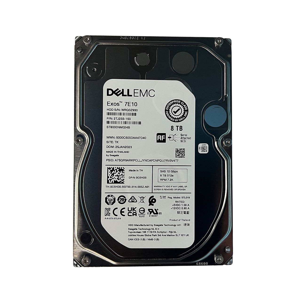 Dell C5HD0 | ST8000NM024B | 2TJ233-150 - Serverworlds