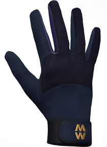 MacWet micromesh gloves, navy, short cuff