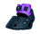 Flex Boot with Purple Gaiter 