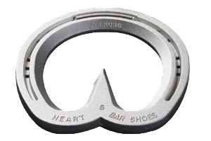 Jin Hung heart bar shoes - in aluminium