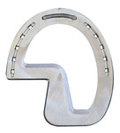 Aluminium Z bar horseshoe for right heel