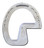 Aluminium Z bar horseshoe for left heel