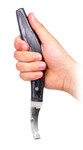 Hiroto farrier hoof knife with ergo handle