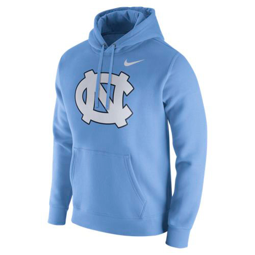Nike Carolina Club Fleece Hood - Carolina Blue NC
