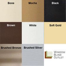Cordless Mini Blinds Color Swatches
