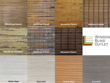 Budget Cordless Bamboo Color Swatches