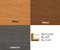Budget Cordless Faux Wood - Woodgrain Swatches