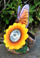 2-Pack Outdoor Solar Garden Rock Light with Butterfly and Sunflower