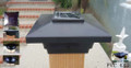 Solar Post Cap Low Profile 4 SMD LED Black or White 4X4 Vinyl & Wood