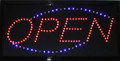 10" x 19" Blue & RED LED OPEN Sign