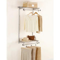 Rubbermaid 3H92 Configurations 4-Foot Expandable Clothes-Hanging Kit, Titanium 